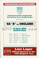 South Africa 'A' England 1994 memorabilia